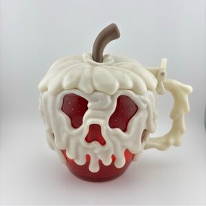 Disney Parks Disneyland Glow In the Dark Red Poison Apple Stein Mug Snow White
